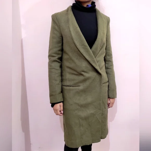 🌈Dresses Fashion olive Green Onto Better Things Overcoat - Picture 4 of 8